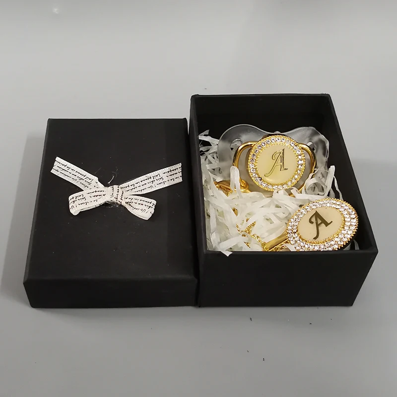 Dollbling латунная буква C новорожденная прозрачная соска силиконовая пищевая Соска с бриллиантом