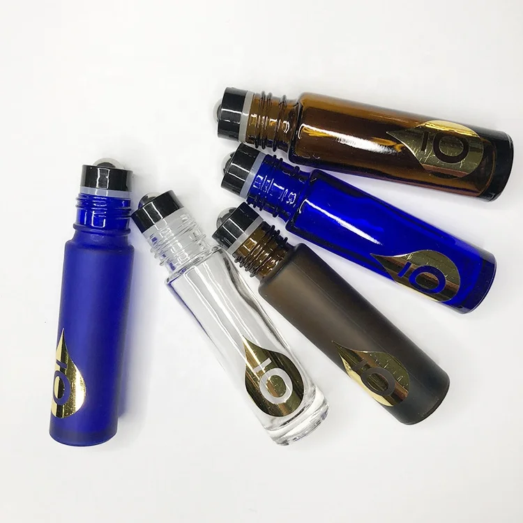 10 мл стеклянный высокий рулон на многоразовом пустом Doterra стеклянная бутылка с шариковой крышкой из нержавеющей