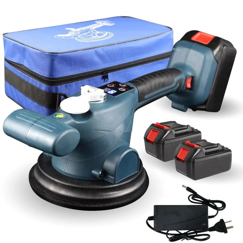 Larix New Type 21V Battery Tiling Tiles Vibrator Suction Cups Electric Handheld Leveling Machine Tool