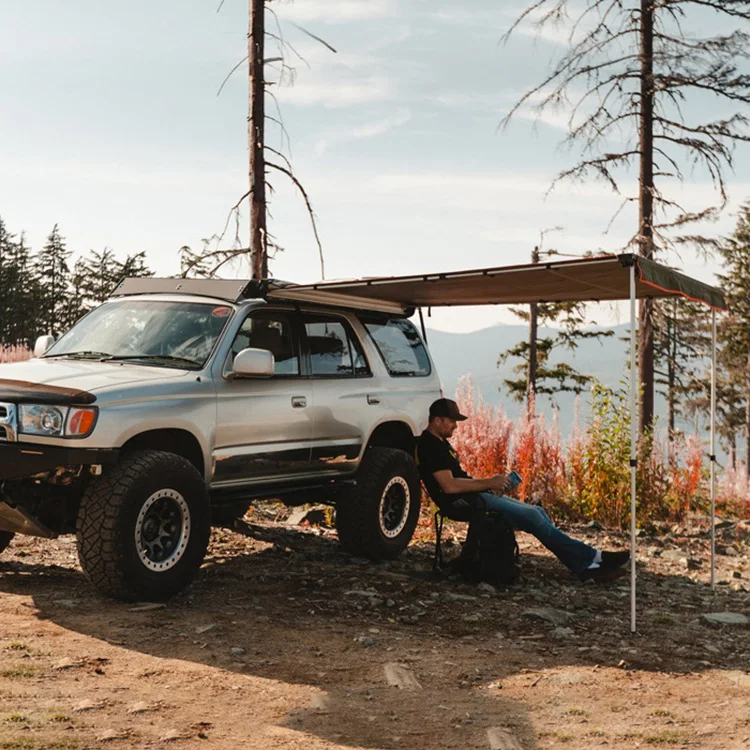 Водонепроницаемый устойчивый к УФ-излучению боковой тент 420D Оксфорд 4x4 для использования в кемперах на крыше автомобильный
