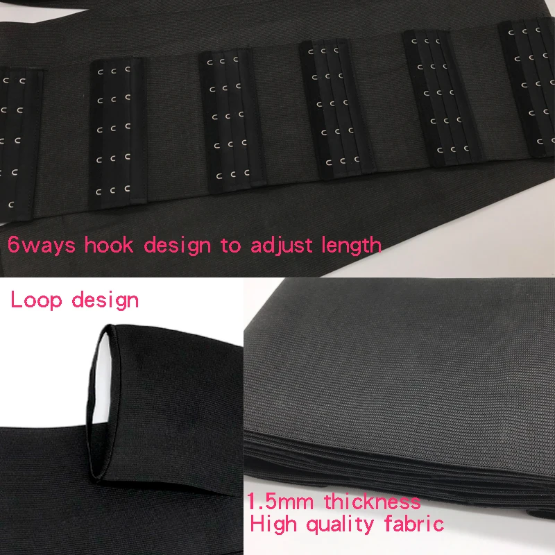 Custom Hook Design Body wrap waist trainer shaper 13cm bandage Latex tummy wrap waist trainer for women