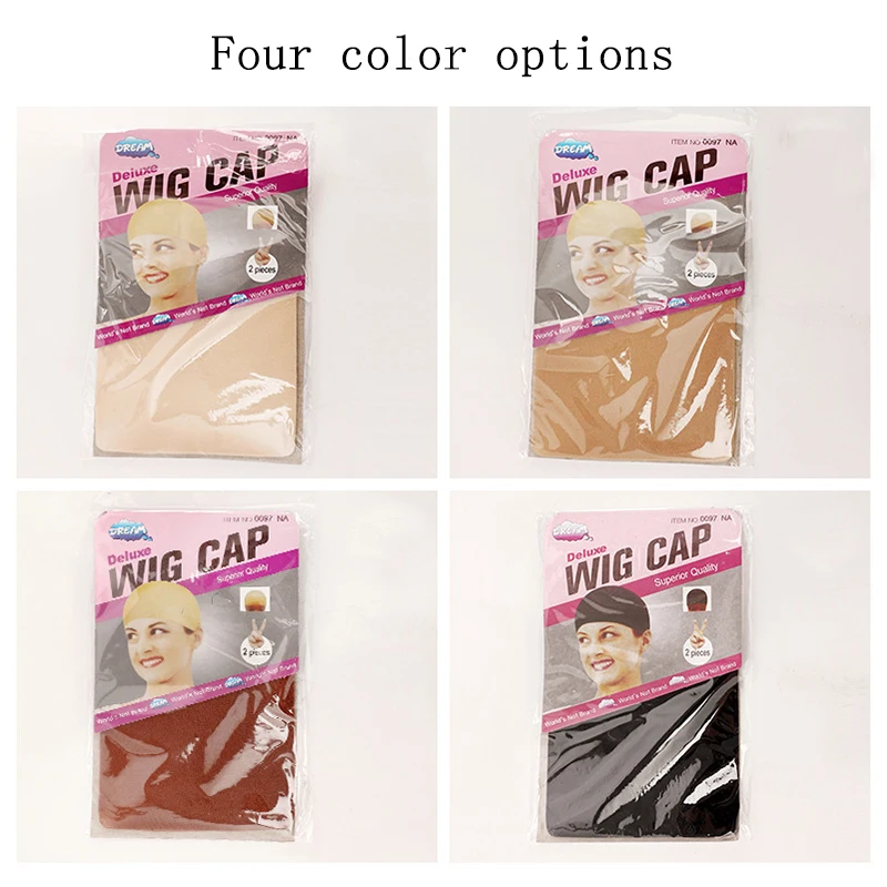 Spot wholesale European and American wig head cover single-pass mesh (pair) foreign trade nylon stockings hair net wig hair