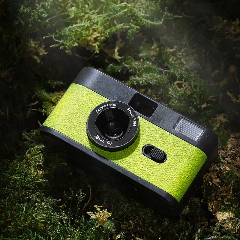 PREMIUM oem colorful reloadable non disposable white 35mm m35 reusable film camera with flash