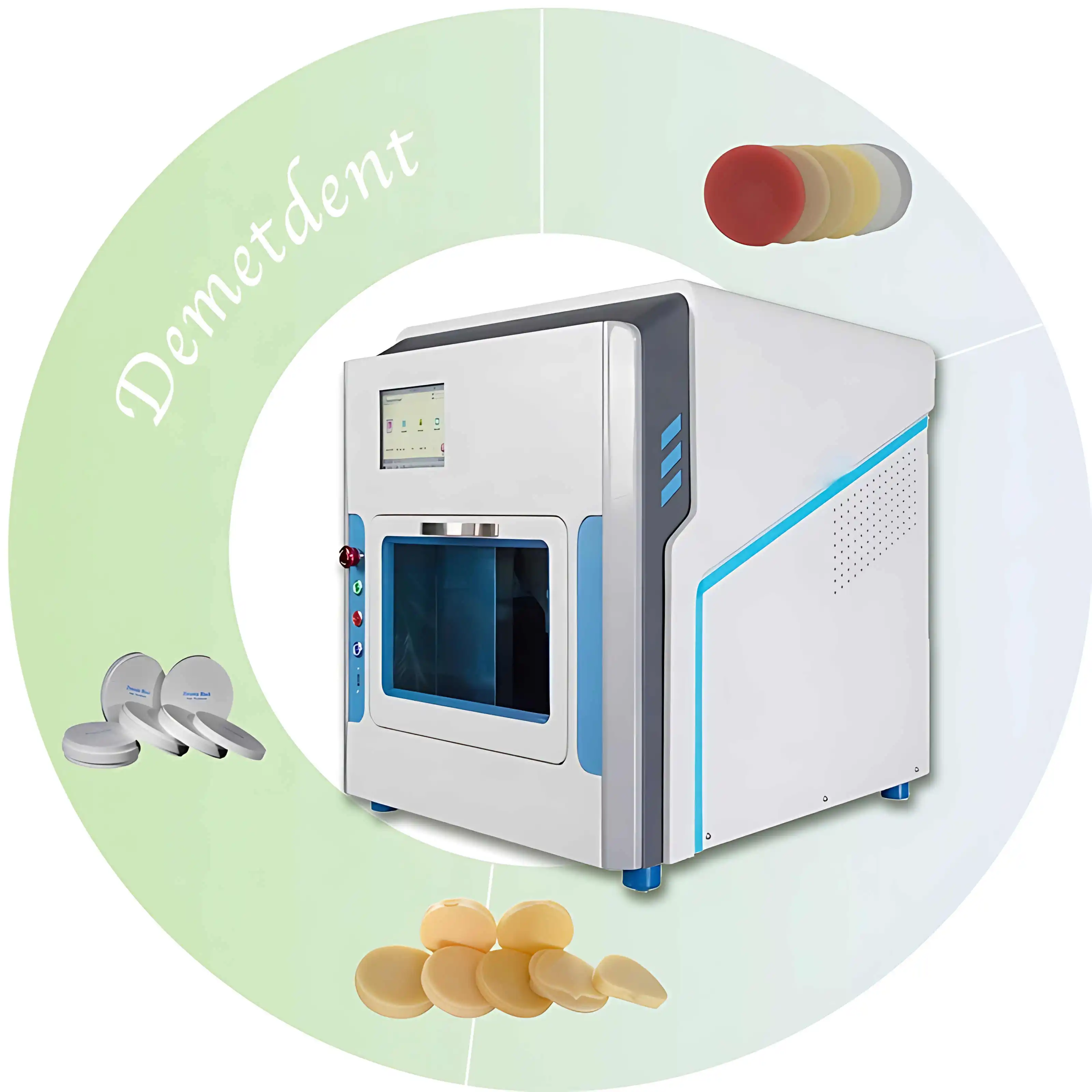 Dental clinic 5 axis zirconia milling machine dental  cad cam  milling machine for wet and dry  of PEEK and Metal and  Resin ce