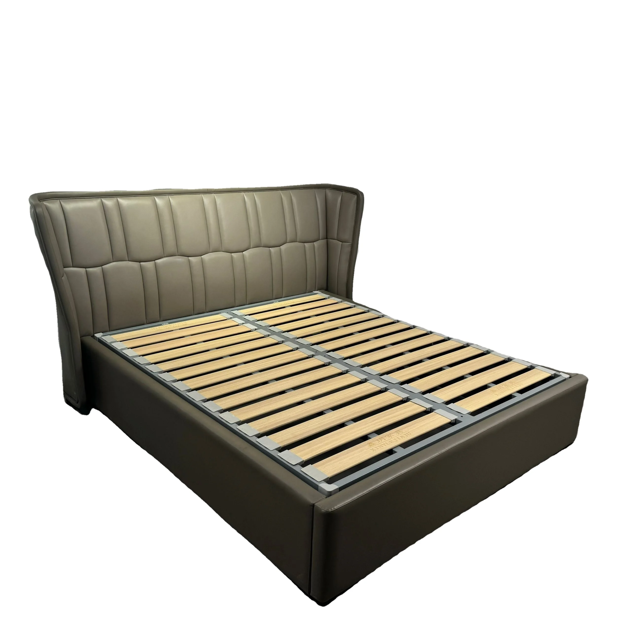 Hot style  queen king size  poplar  slatted bed skeleton for bed platform base