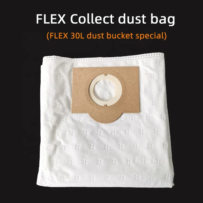 5 pcs FLEX Car Dry Mill 30L Dust Bucket Dust Bag Storage Dust Non-woven Bag