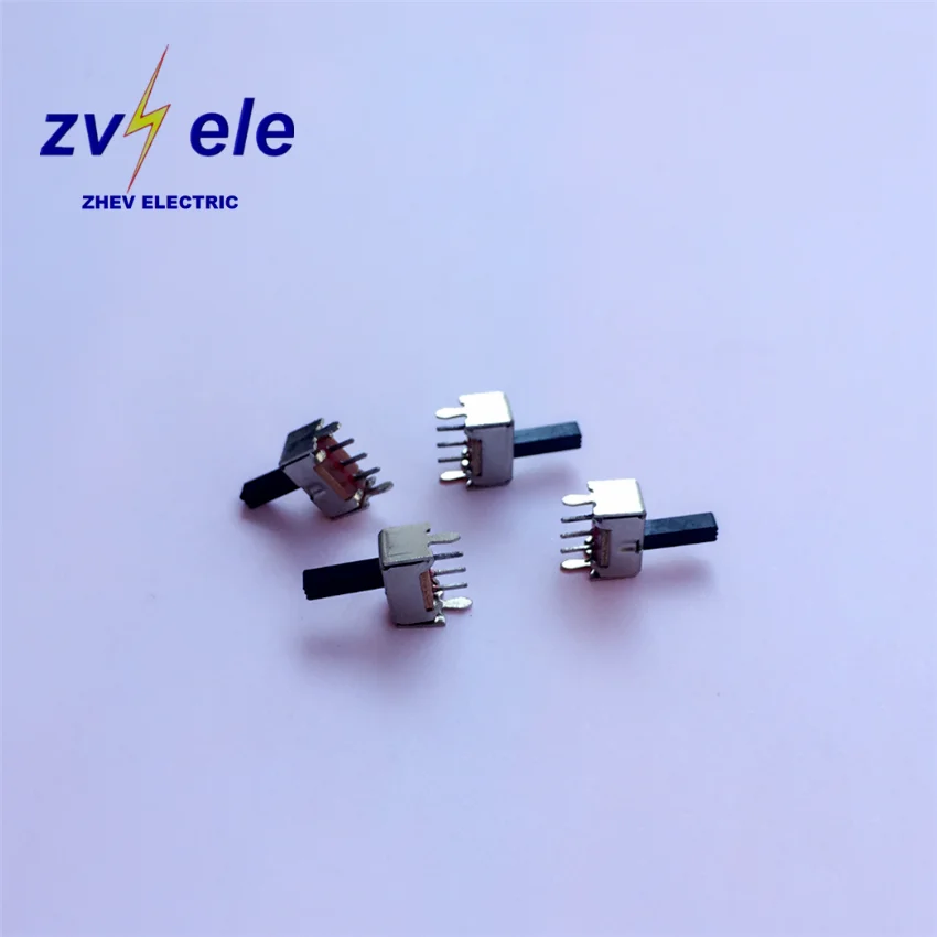 SS-12D02 G7 Two Position Mini 7MM  Slide Switch With 1P2T Customize Button Height