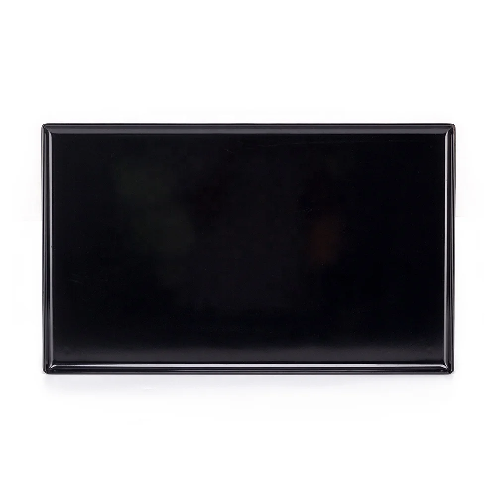 Custom Logo Extra Large Luxury Melamine Serving Tray Bread Cake Coffee Table Tray