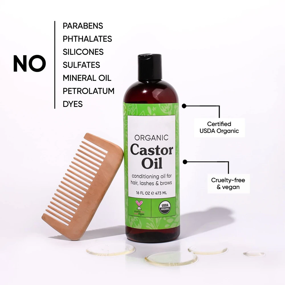 Moisturize Condition Jamaican Black Castor Oil Castor Oil For Hair Growth Organic Castor Oil For Dry Hair