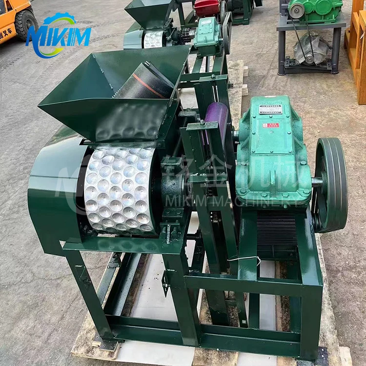 2t/h Mineral Powder Compression Ball Press Machine Metal Ore Powder Ball Making Equipment 5.5kw Coal Slurry Ball Press Machine