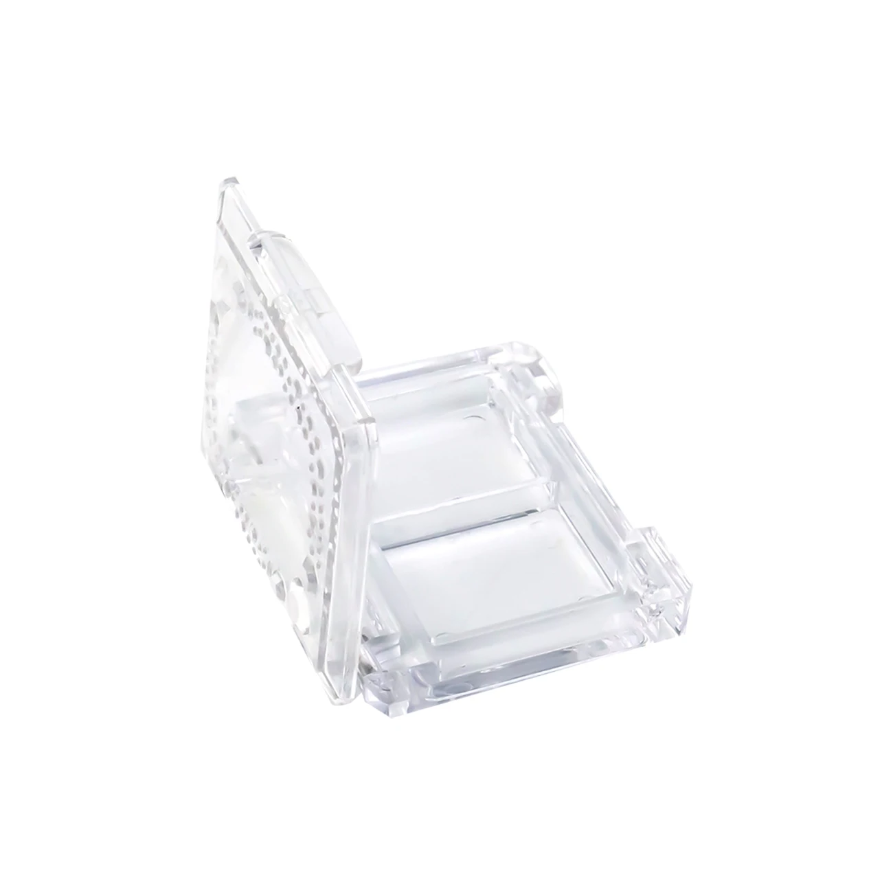 Cosmetic packaging clear plastic 2-color eye shadow palette empty eyeshadow dispenser blush palette private label
