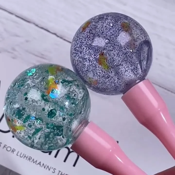 JANCY 6ml Private Label Vendor lollipop shape glitter lip balm oil Cute Oem New Shine Hydrating Clear Glossy Lip Gloss