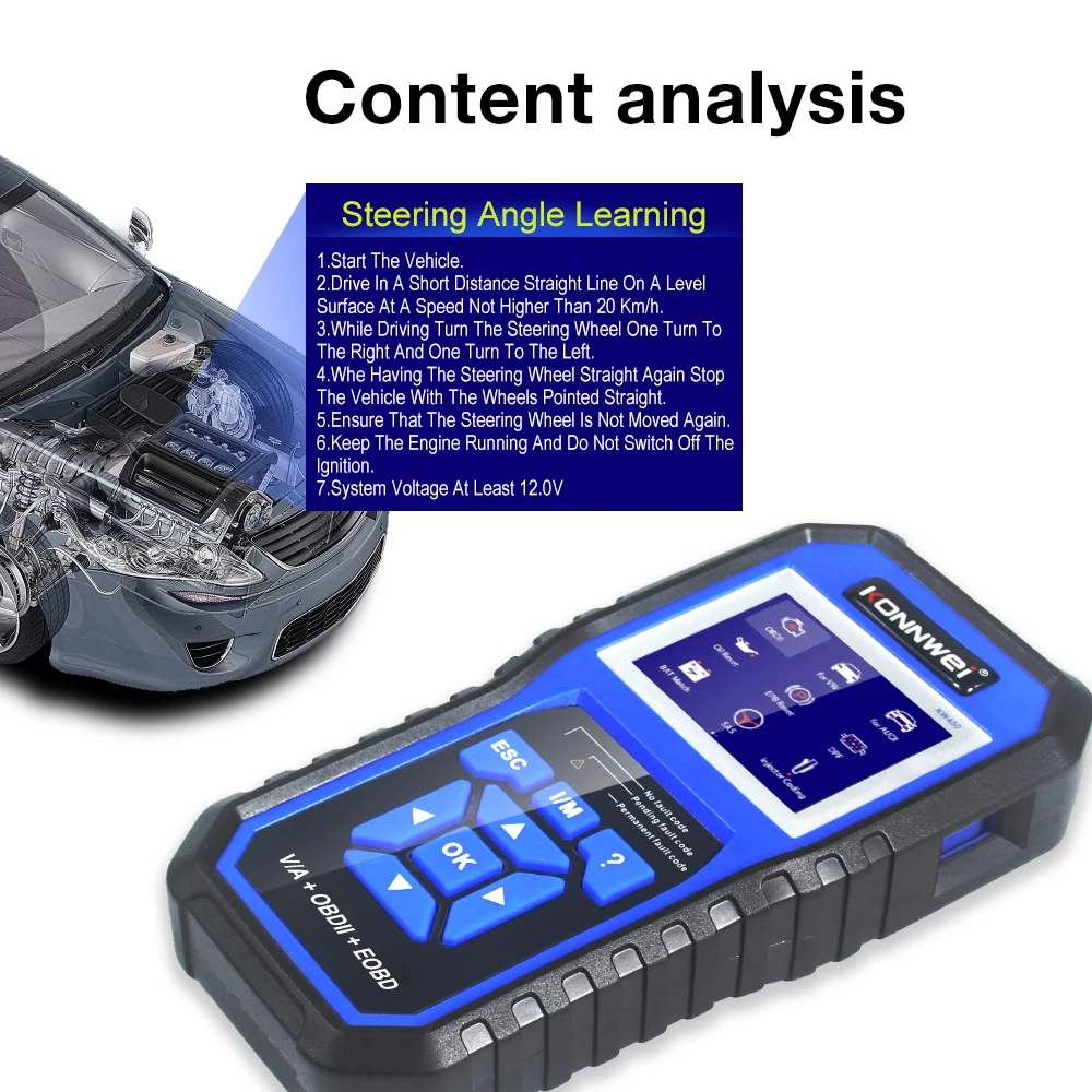 Factory Konnwei KW450 automotive scanner car full system diagnostic tool for Audi multiple car body scanner for Volkswagen