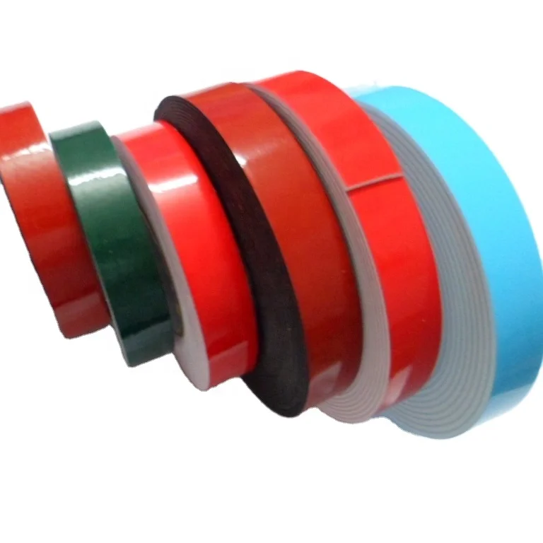 Free Samples 0.5mm 0.8mm 1mm 1.5mm 2mm 3mm 4mm Strong Amounting Self Adhesive 2 Sided Foam Tape For Metals Plastics Mirror Glass