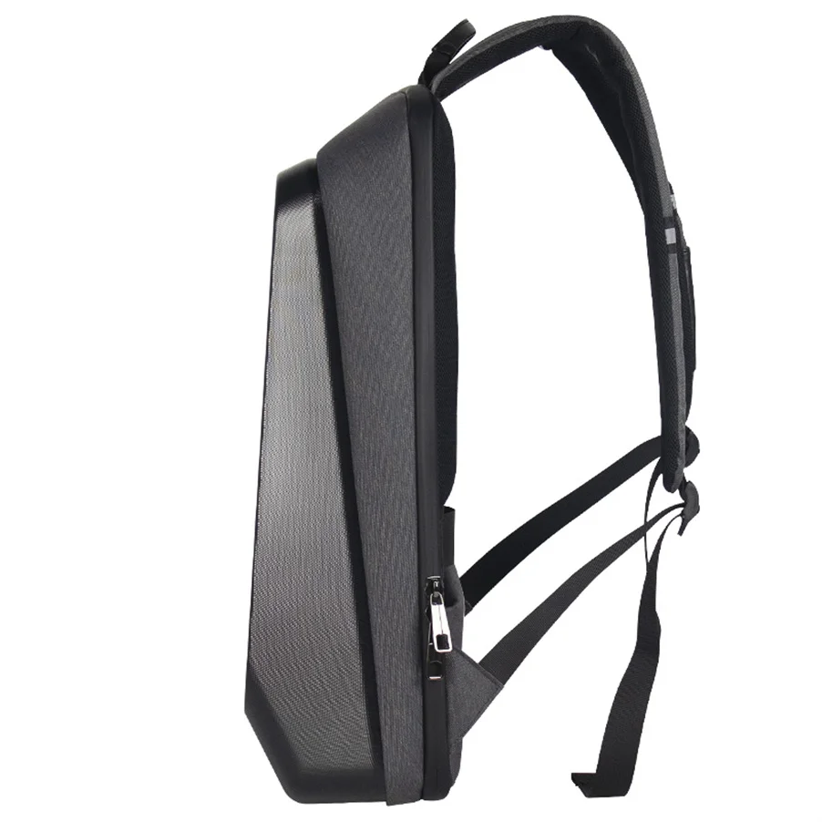 2024 Waterproof Hard Shell Wireless Connection  Digital Glowing Message Display Bag Led Backpack With USB Charging