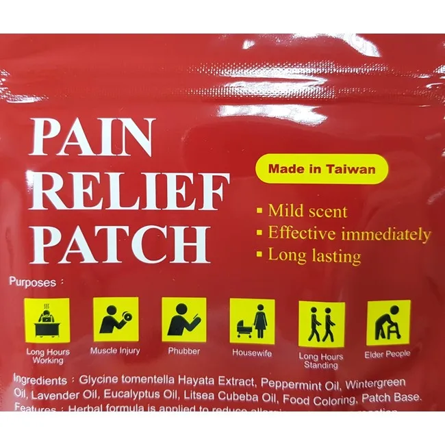 Joint pain relief heat patch for arthritis soothing
