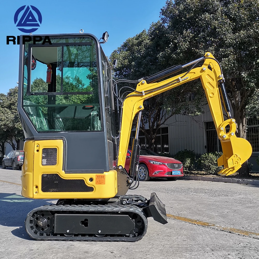 Rippa Earth-Moving Machinery Zero Tail Micro Digger 0.8 T 1 Ton Small Excavator Mini Bagger