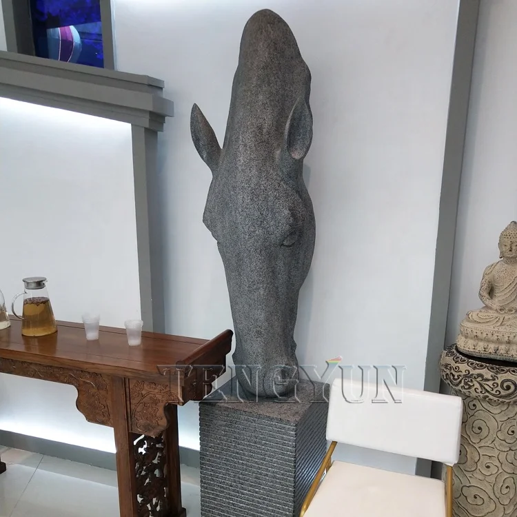 Decorative Large Size Stone Carved Granite Horse