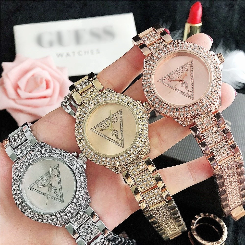 2024 New Design Luxury Designer Branded Diamond Hand Watch Wristwatches Quartz Watches for Women Gift