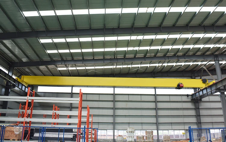 Customized LDA 10ton-10.5m Single Girder Overhead Crane With Chain Electric Hoist