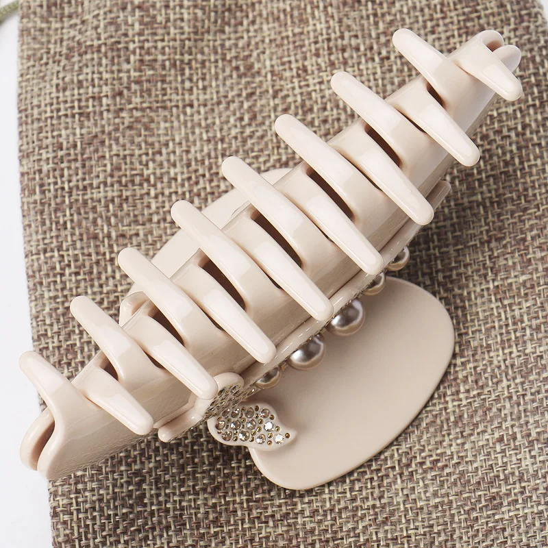 HONEY 2024  Alexandria  France same size acetate hair accessory hair clip  pearl curly hair clip