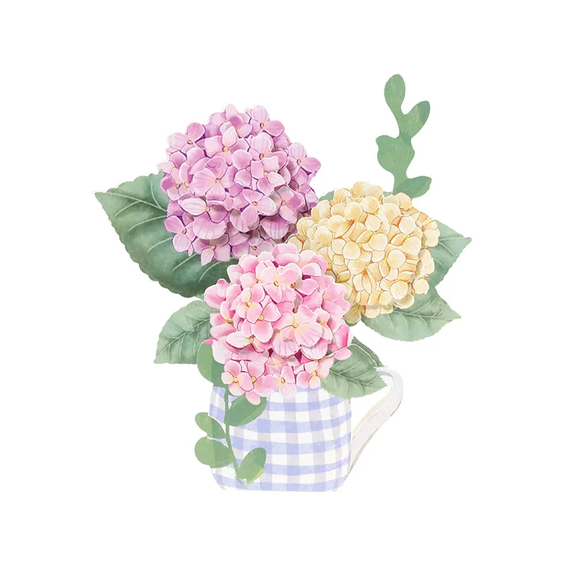 
Hot sales 3D hydrangea Flowers furnishing decoration greeting cards 
