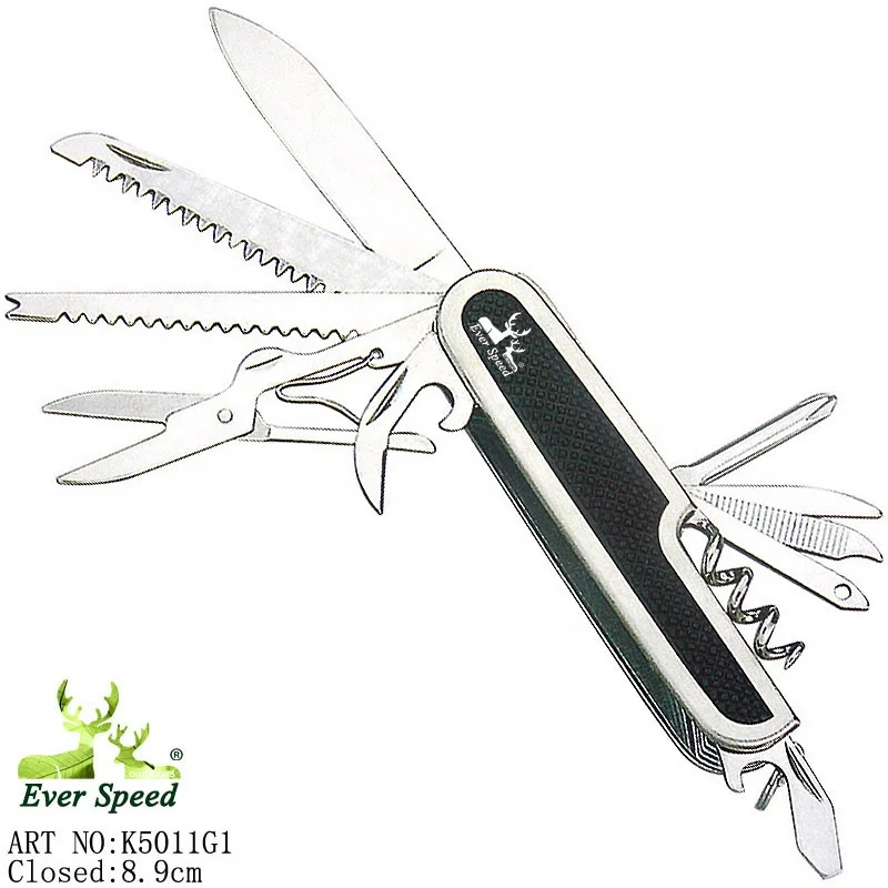 Multi functional folding pocket camping knife
