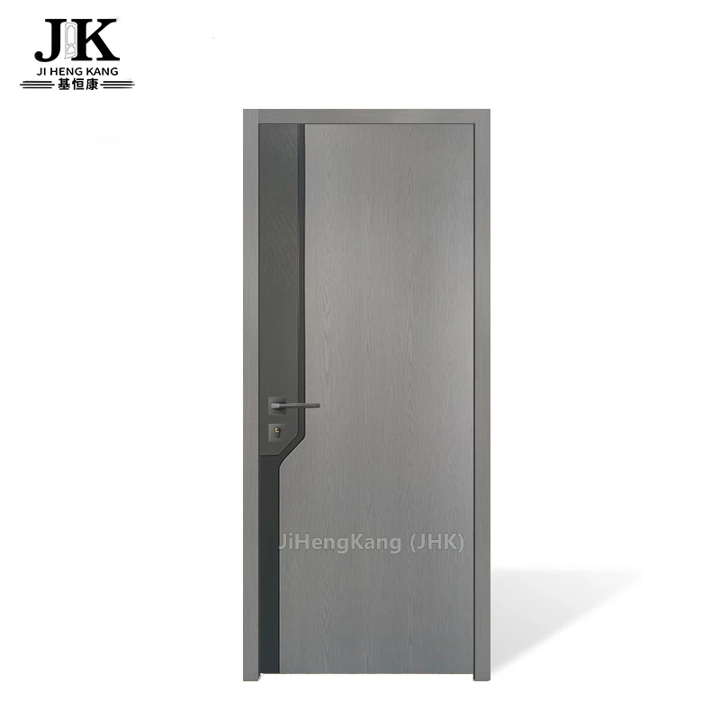 JHK-MD56 Customization Interior Wooden Door MelamineTraditional MDF Solid Wood Door Interior Soundproof for House Doors
