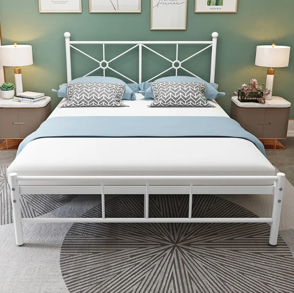 Kainice Adult Iron Bed China Factory New Design Double Metal Bed High quality