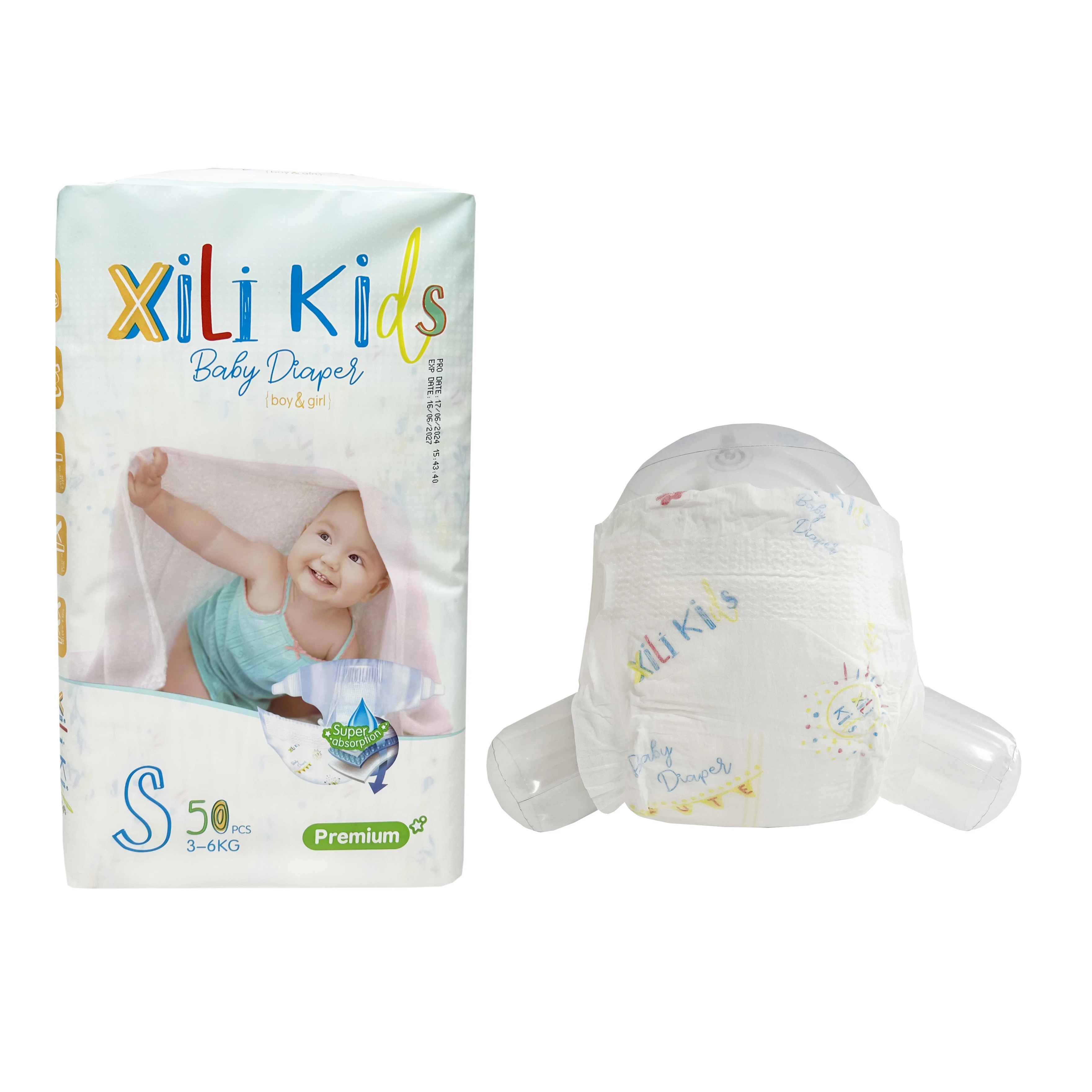 Factory Discount Diapers New Born Soft Surface Baby Nappy Wholesale Price Baby Diaper Brand