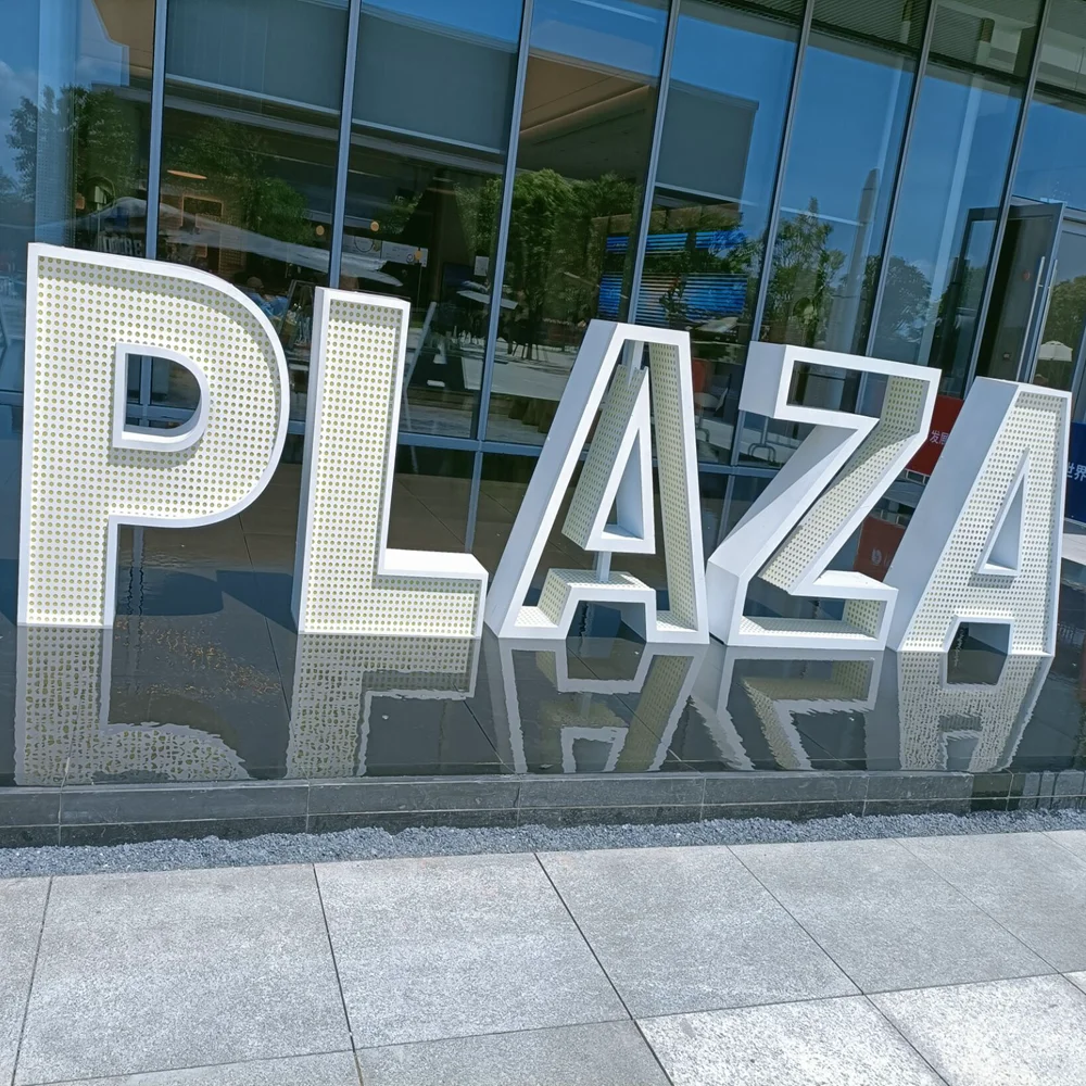 
Wholesale Customized Outdoor Large LED Letters Open Face Channel Letters Monument Signs external illuminated building signs 