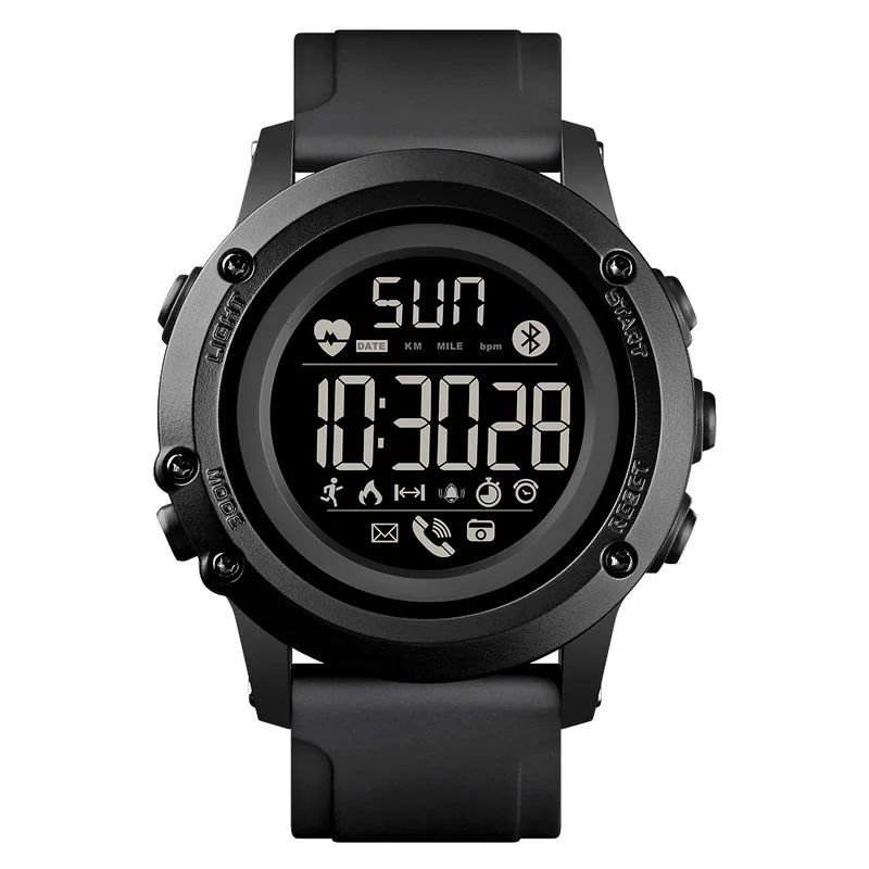 China Skmei 1671 Waterproof Heart Rate Smart watch factory supply Men Women sport with ios android smartwatch