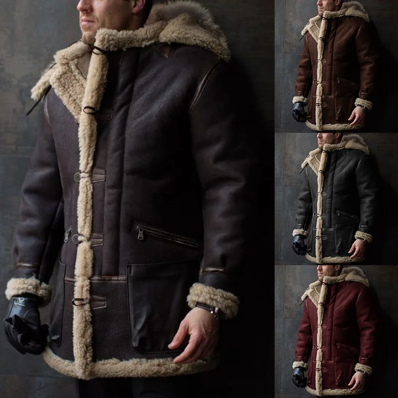 Liu Ming Winter Men Casual New Warm Thick Parka Fashion Plus Size Windproof Outerwear Plus Size Fur Jacket Coats