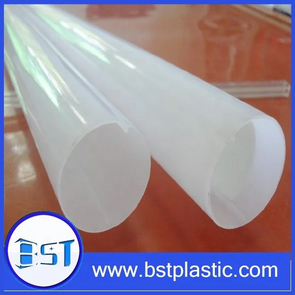 Factory Custom extrusion milky Polycarbonate diffuser opal PC/PMMA Acrylic tubes for led lamp
