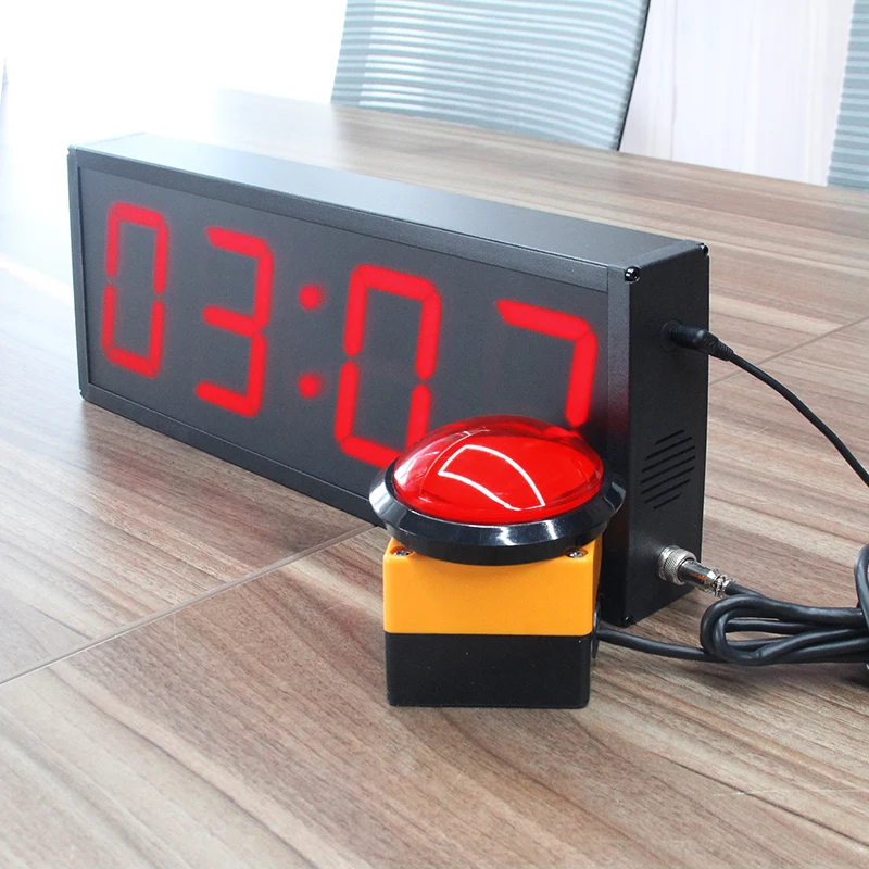 CHEETIE CP19 Customized Large 6 Digit LED Interactive Rock Climbing Troops Training Timer With Buzzer Button