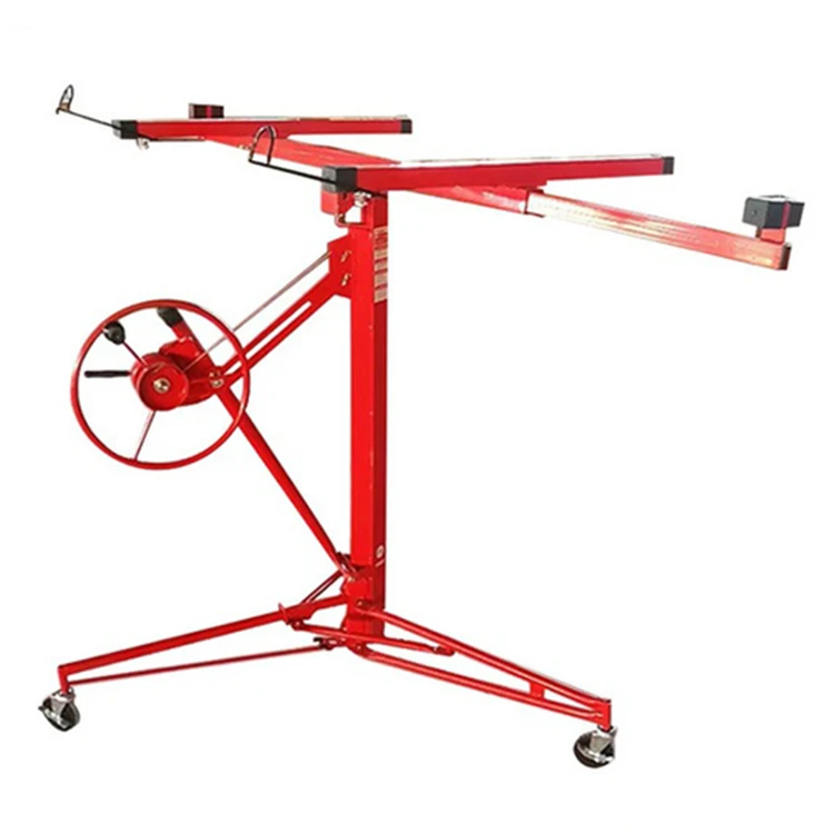 Easy To Use Manual Jack Lifter Construction Tools Drywall Hoist Lift Drywall Panel Lift With Subplate