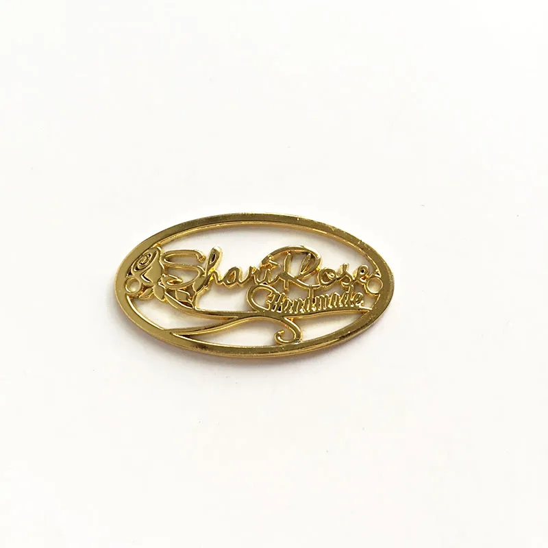 FREE SAMPLE Metal Labels Zinc Alloy Engraved Brand Logo Making Tags Custom Metal Badges for Clothes