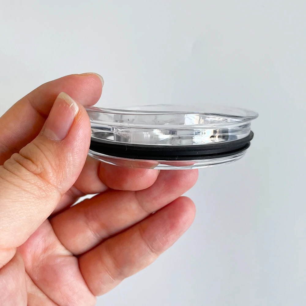 Replacement 20 oz skinny tumbler slider lid pack of 25 USA warehouse slide lid manufacturer 15oz 20oz straight tumbler lid