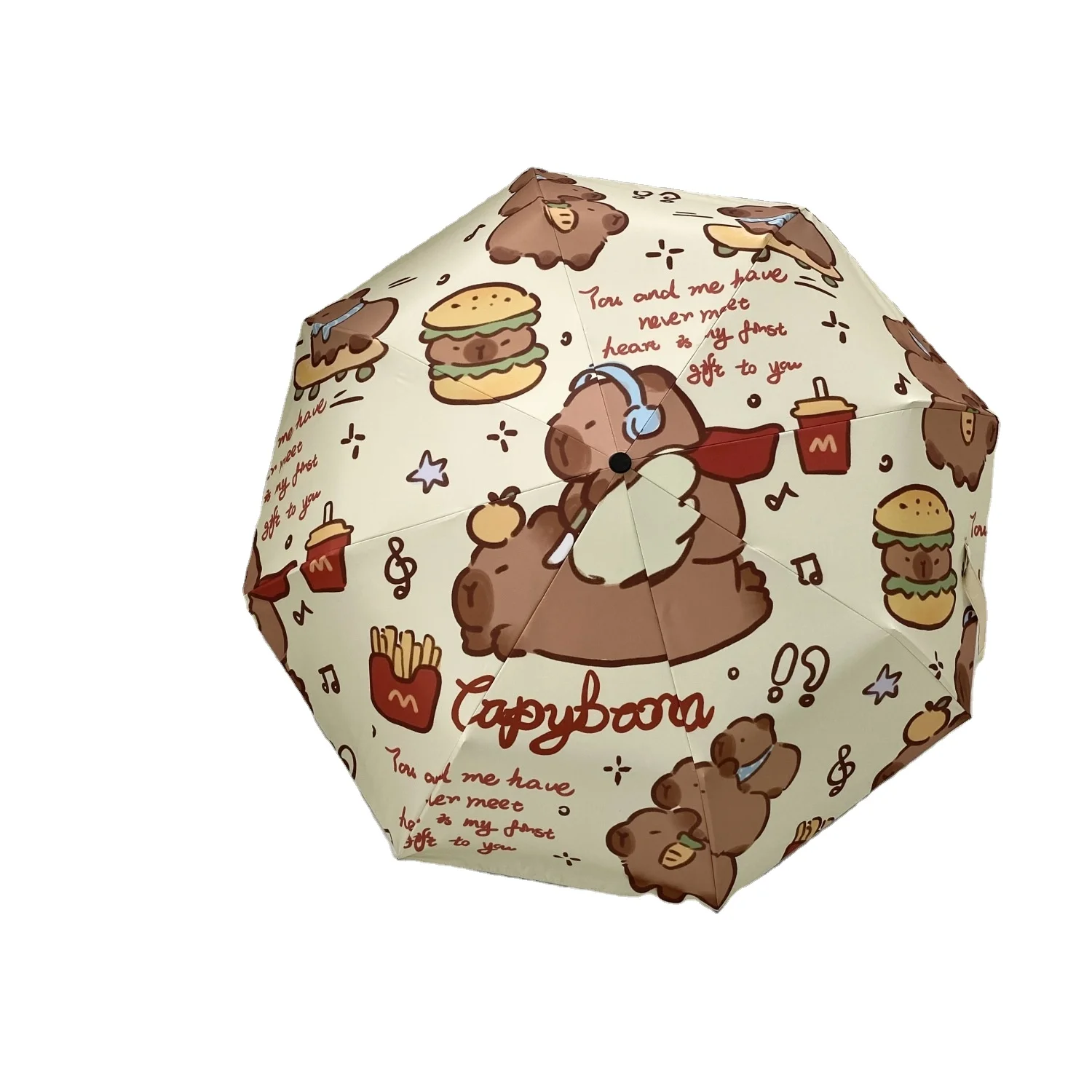 Three Folding Umbrellas Cartoon Automatic Children Umbrella Sunshade UV Protection Wholesale Gift Umbrella