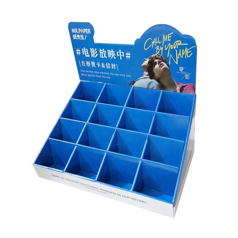 Advertising Pop Cardboard Display Unit Box Carton Small Counter Table Top Display Stand