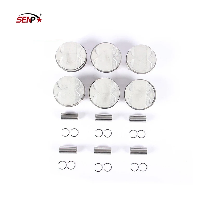 SENP Engine System Piston & Ring Assembly Kit Fit For BMW 325i 525i X3 Z4 N52 2.5L OEM 11257561850 112 575 618 50