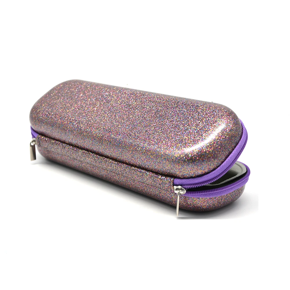 Protective Custom Foam Insert Wireless Microphone EVA Bag Purple PU Wireless Microphone Bag