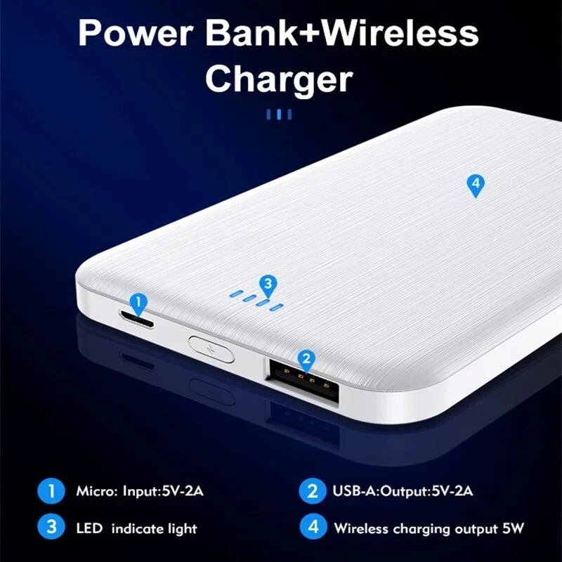 Drop shipping Magnetic Wireless powerbank 10000 mah wholesale original for phone mini
