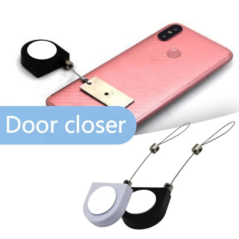 Anti Punching Anti-Theft Mini PVC Silent Spring Sliding Concealed Catches Automatic Sensor Pullbox Door Closer