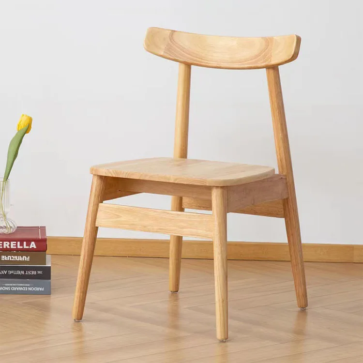 Italian classic Esbo/Italian minimalist/North American oak solid wood upholstered dining chair casual chair