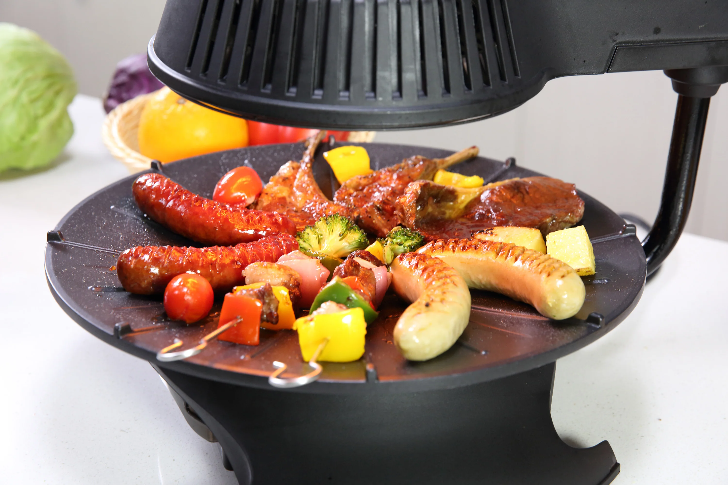 Top Heater Double Contact Korean Barbecue Japan Japanese Teppanyaki Wide Stainless Steel Flat Top Griddle Grill