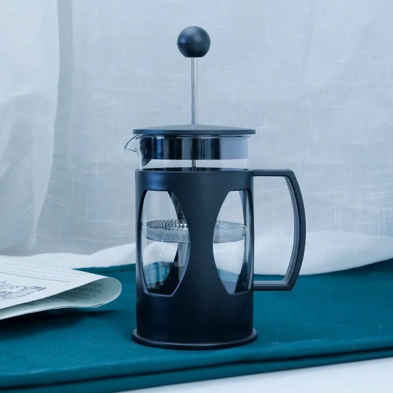 Turkish Style High Borosilicate Glass Plastic French Press Coffee Pot