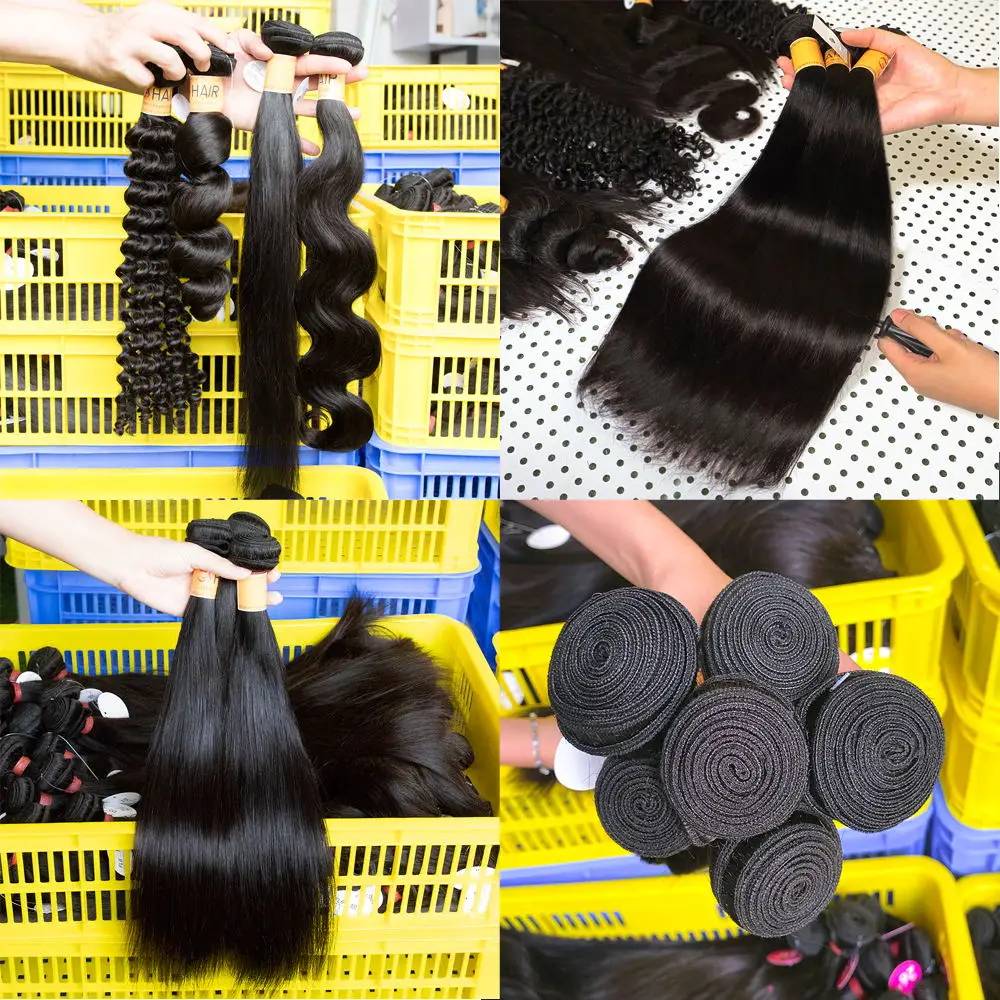 GS unprocessed human hair weave bundles free sample VIRGIN human hair extention hair bundles loose wave for black women