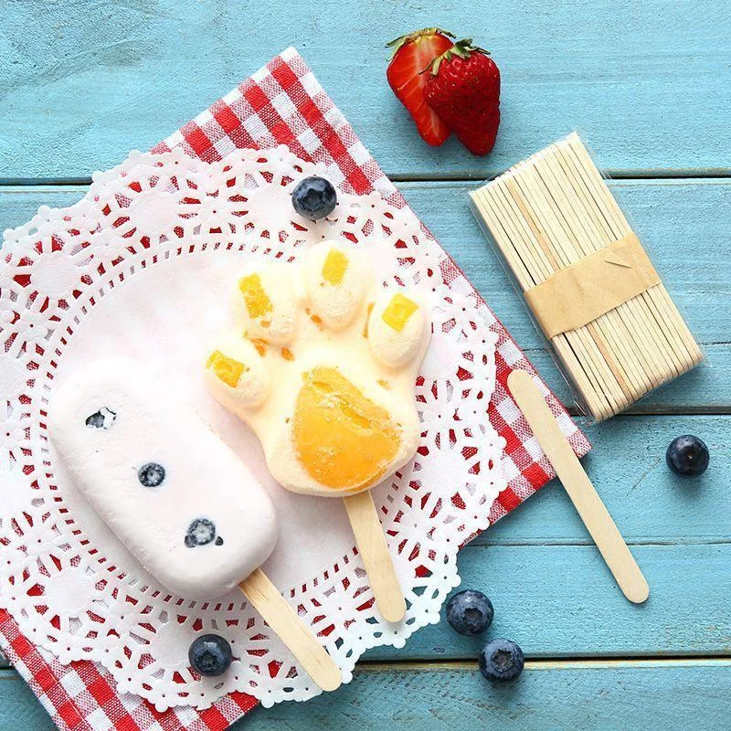 Magnum Ice Cream Sticks Manufacturer Sustainable Popsicle Stick 114mm for Ice Cream Factory