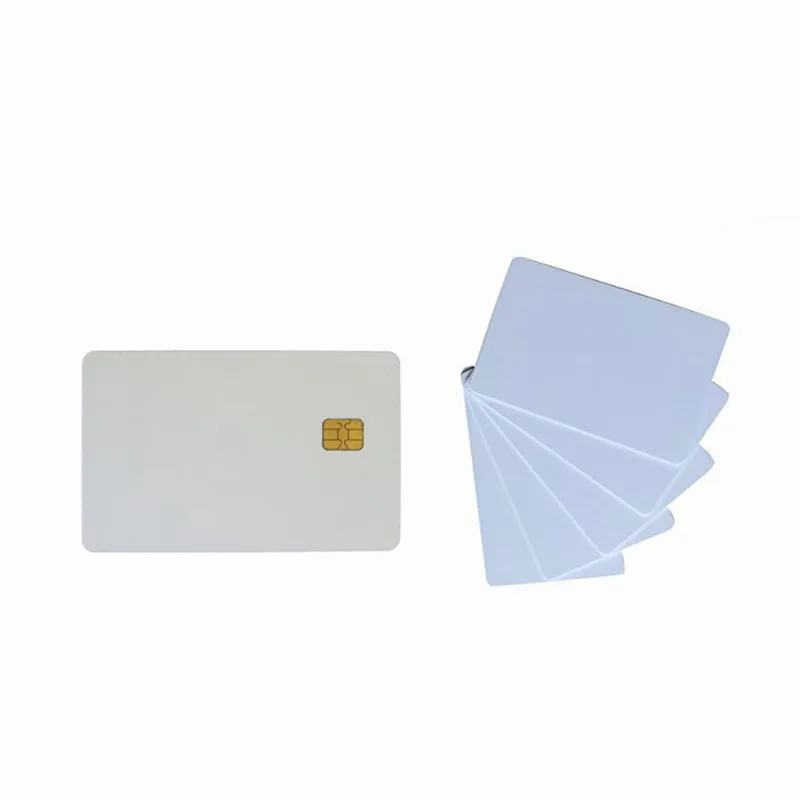 Factory supply AT24C32 AT24C64 SLE contact chip blank PVC plastic smart rfid emv card